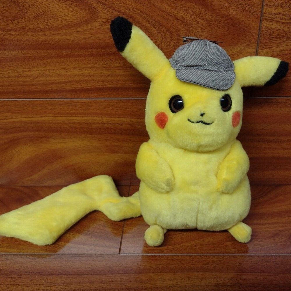 Pokemon Detective Pikachu Plush 2019 WCT Wicked Cool Toys Collectible